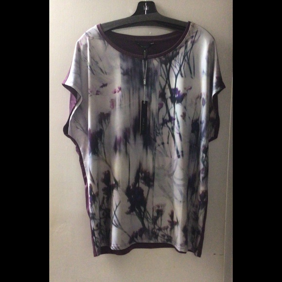 🎉 Full Figure Capsleeve Print Top - Picture 2 of 6